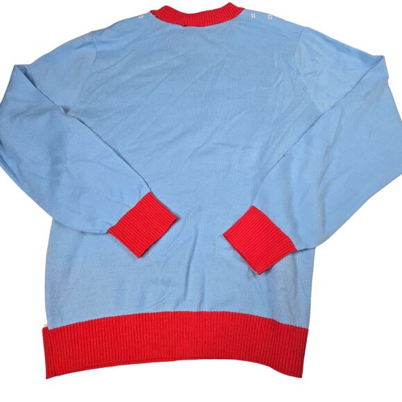 Bobs Burgers Small Knit Christmas Sweater With Louise Tina Gene Faces Long Sleev - Picture 3 of 7